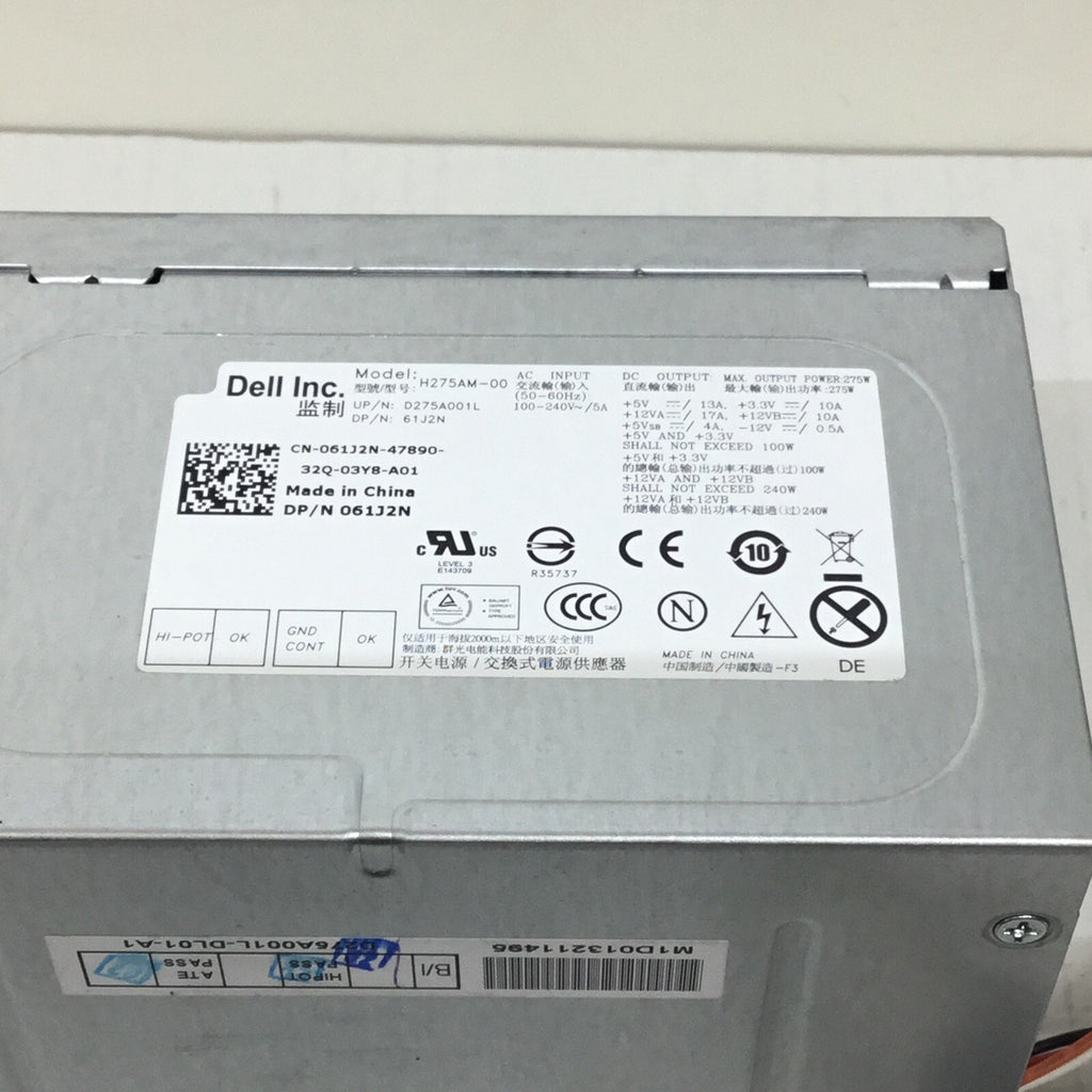 Dell 061J2N 240W 24 Pin Desktop Power Supply