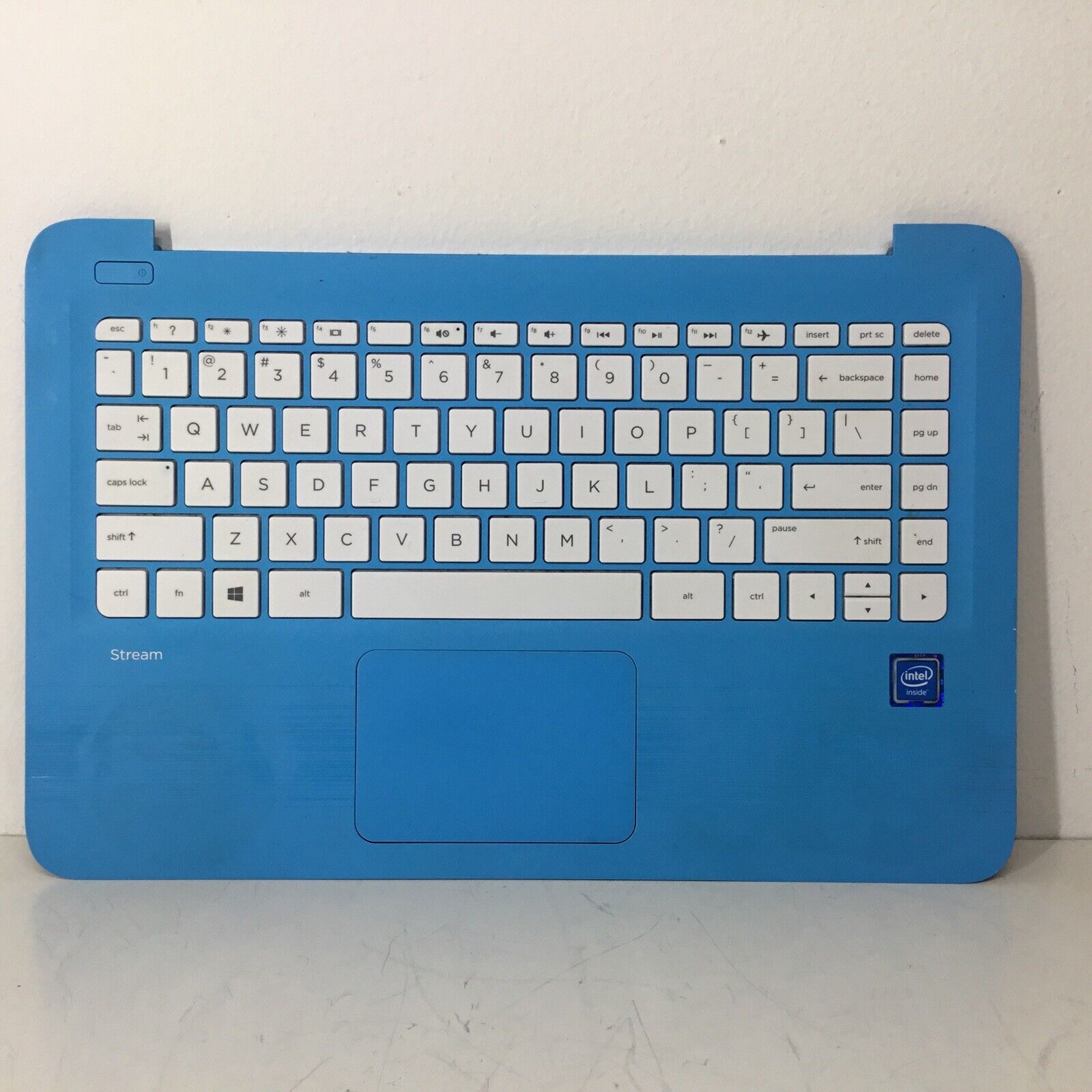 HP Stream 14-AX010WM Palm Rest, Touchpad, Speaker and Keyboard Blue