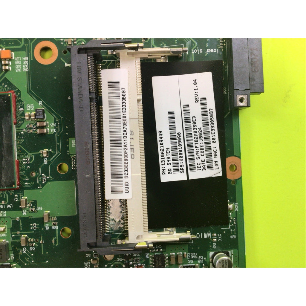 Toshiba Satellite A205-S5804 Motherboard 0V00109090 1310A2109449