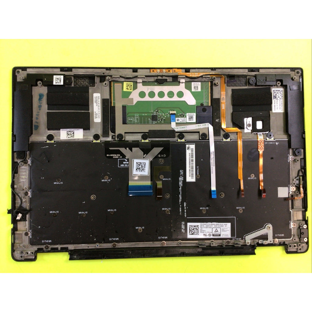 Dell XPS 13 9365 Palmrest Assembly FOR PARTS or REPAIR