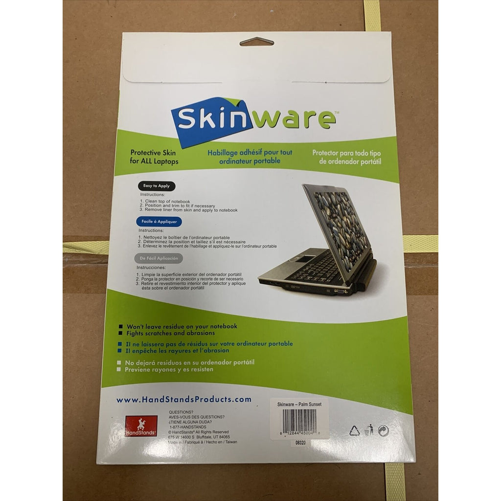 Skinware 15” Protective Skin For Laptops - Removable & Reusable - Palm Sunset