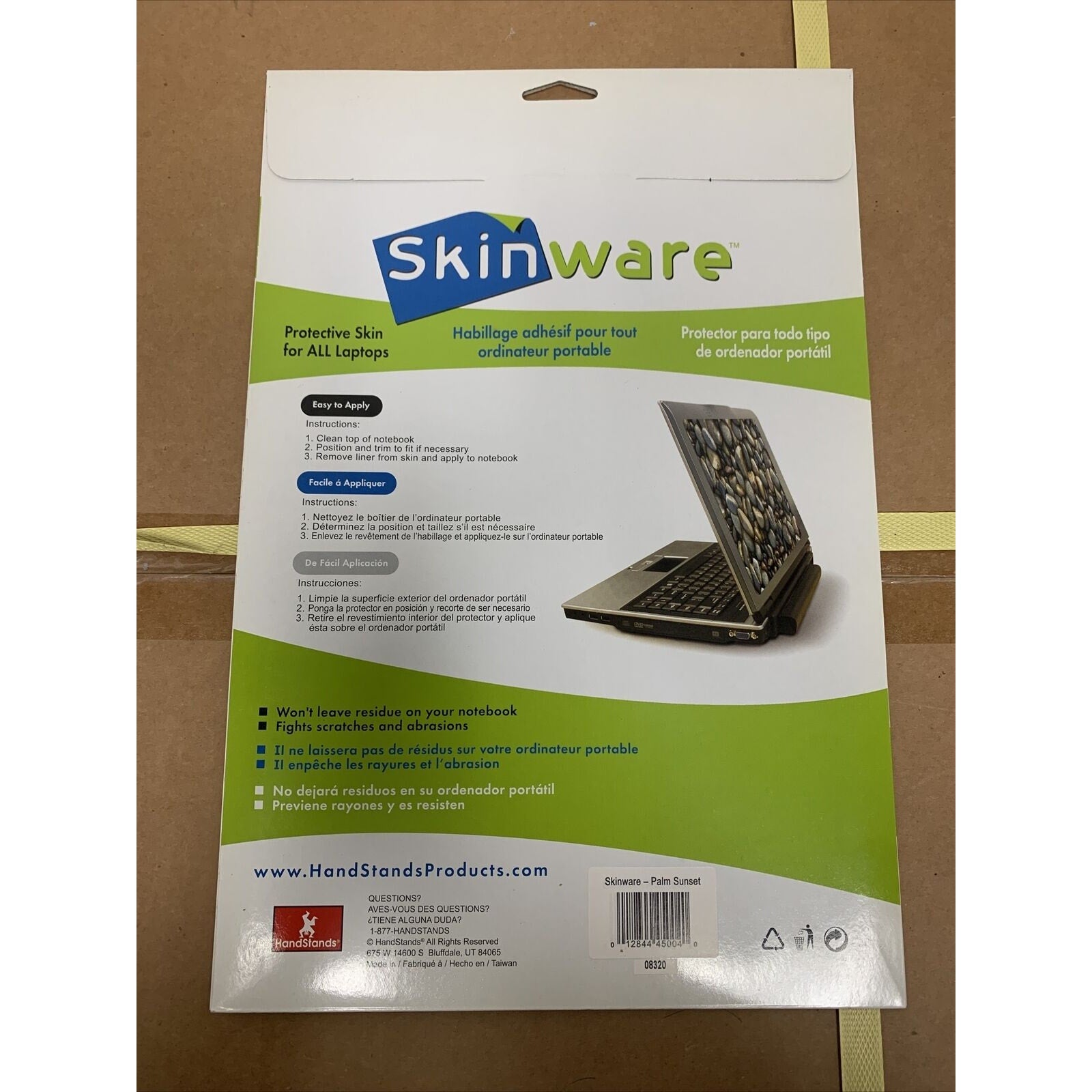 Skinware 15” Protective Skin For Laptops - Removable & Reusable - Palm Sunset