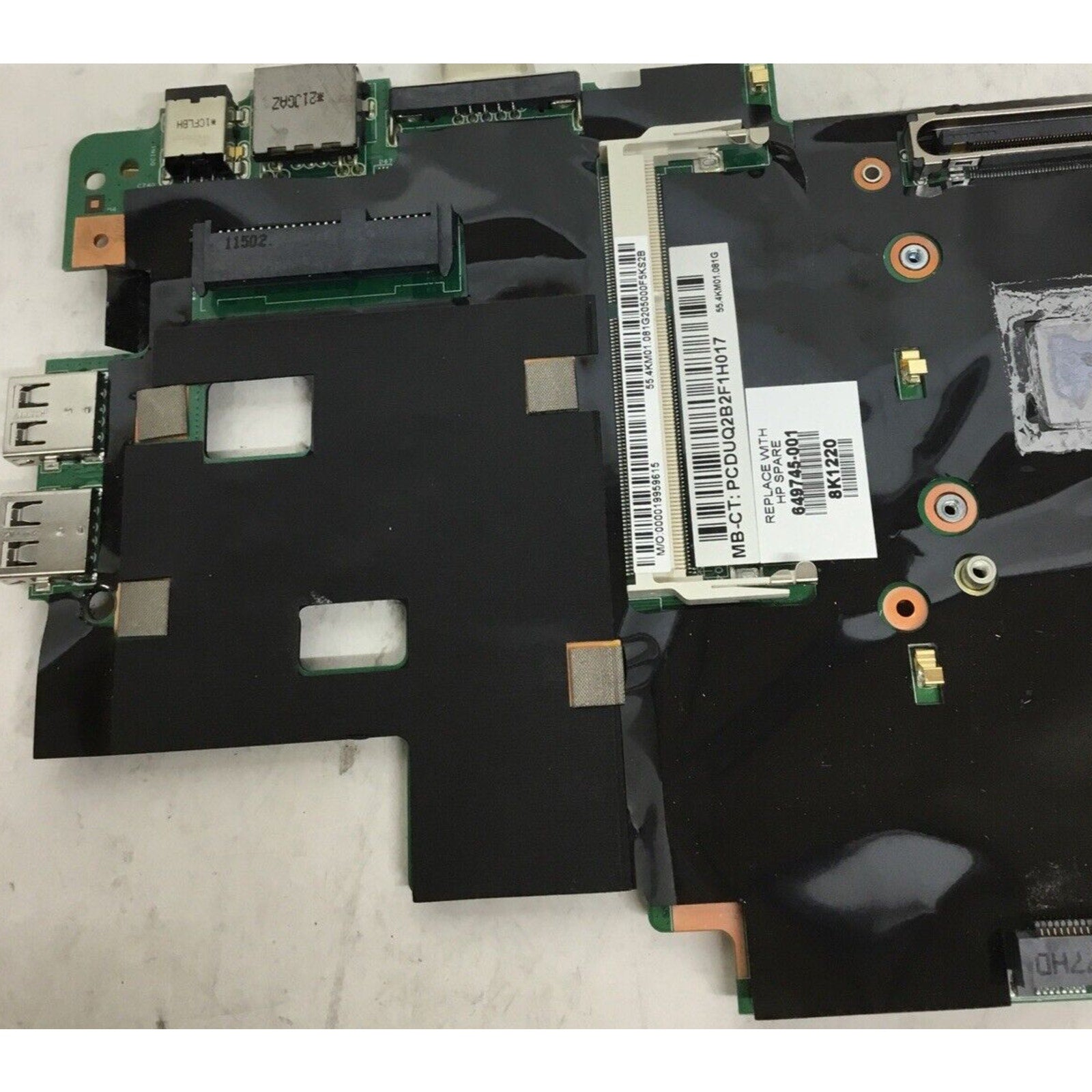 HP EliteBook 2760p Core i5-2410M 2.30 GHz DDR3 Motherboard 649745-001