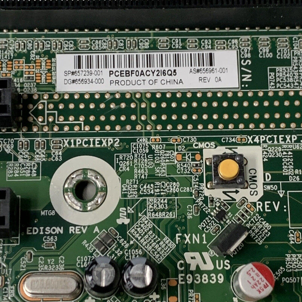 HP Pro 6300 SFF Intel LGA1155 DDR3 Desktop Motherboard 656961-001 With G640 CPU