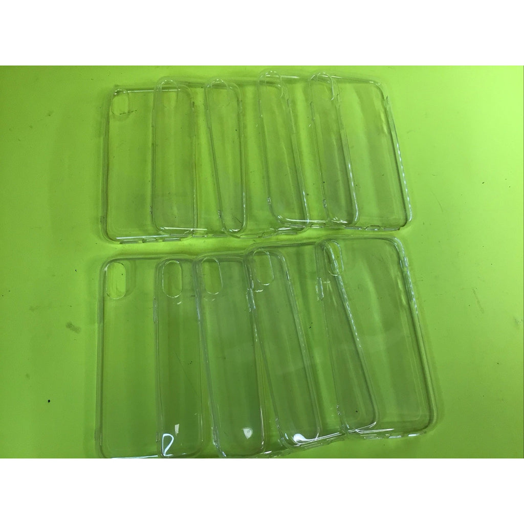 10 Pack of iPhone X/Xs Cases Clear Soft Rubber