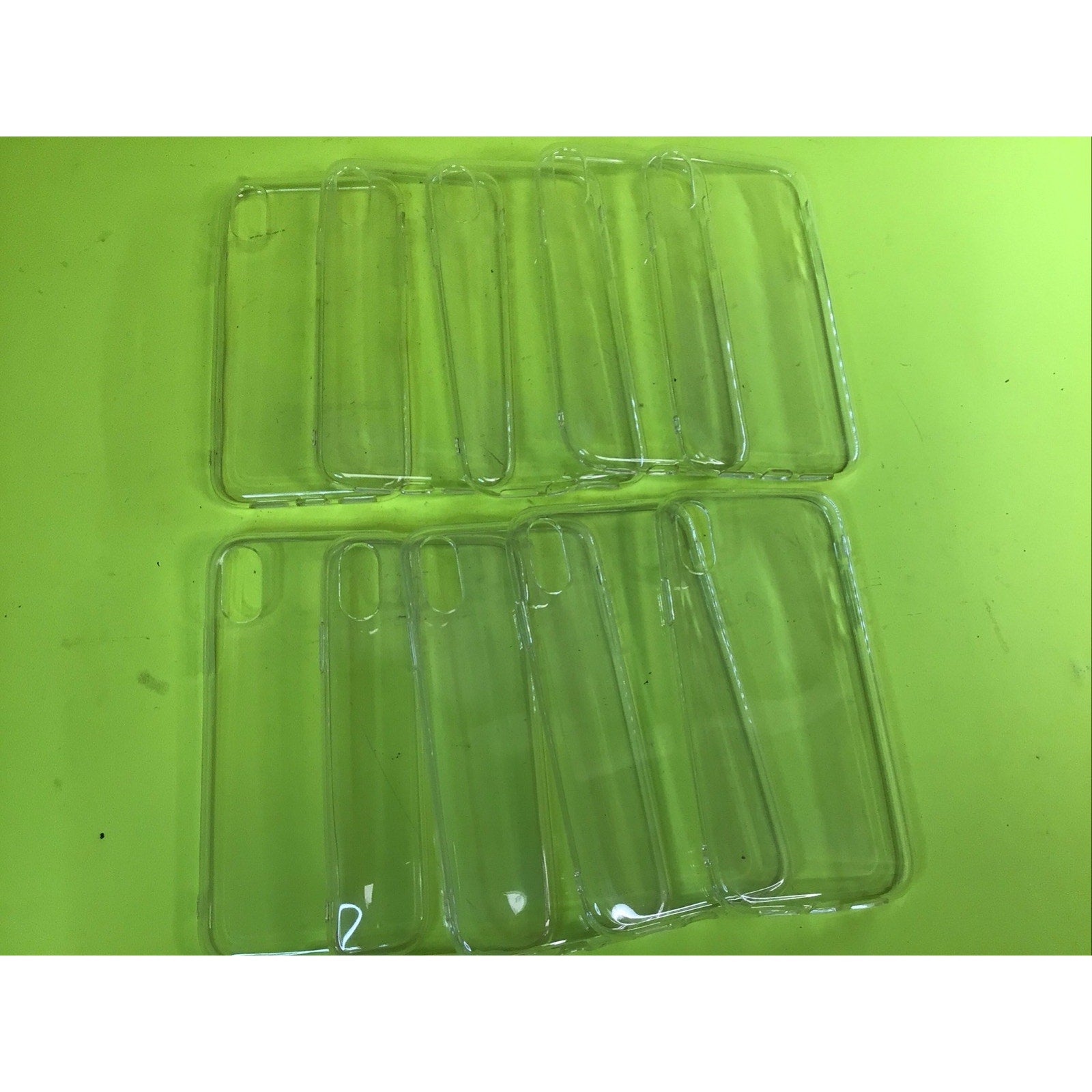 10 Pack of iPhone X/Xs Cases Clear Soft Rubber