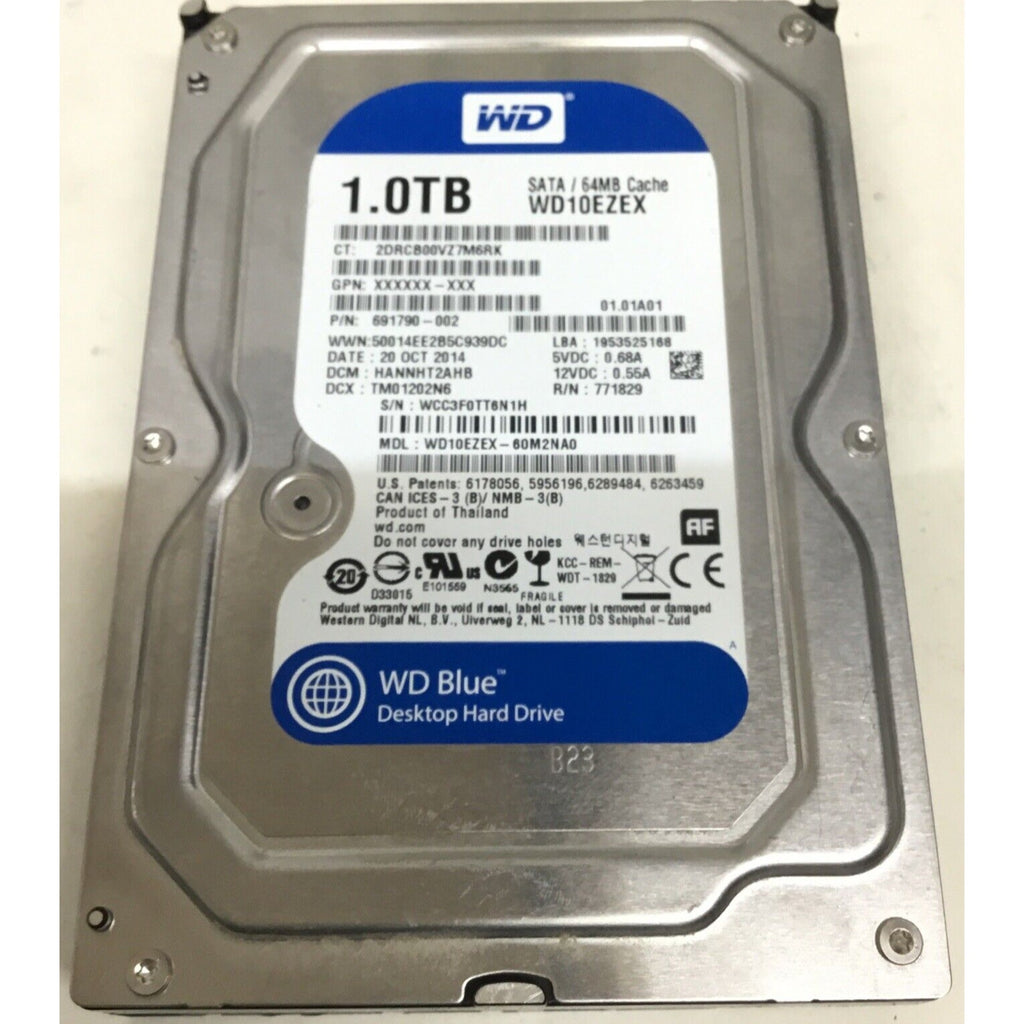 WD10EZEX 691790-002 1TB 3.5 SATA/600 7200rpm 64MB 6GB/S