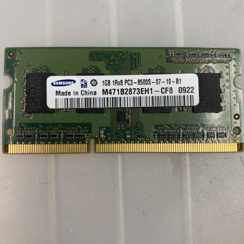 Samsung PC3-8500 (DDR3-1066) 1 GB SO-DIMM 1066 MHz M471B2873EH1-CF8 Memory #B1