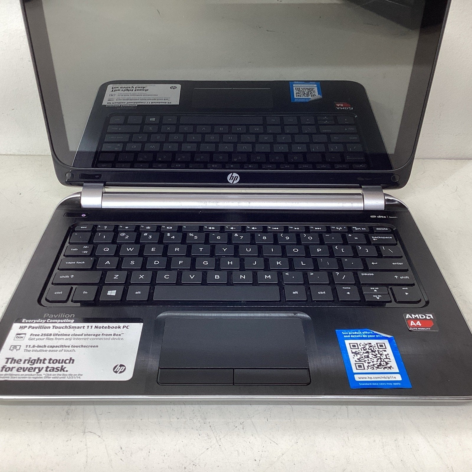 HP Pavilion TouchSmart 11 Notebook PC AMD A4-1250 4GB RAM 500GB HDD