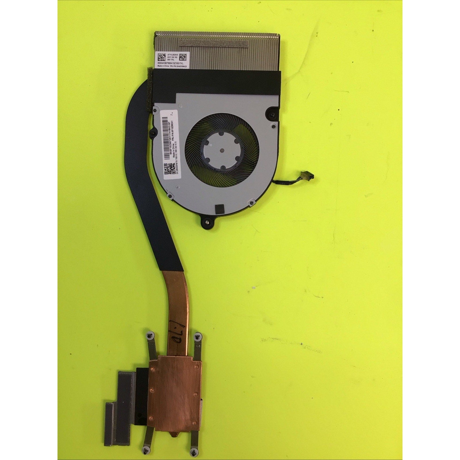 Lenovo ThinkPad L15 Gen 1 Cooling Fan w/ Heatsink 5F10Z58241 5H40S72939