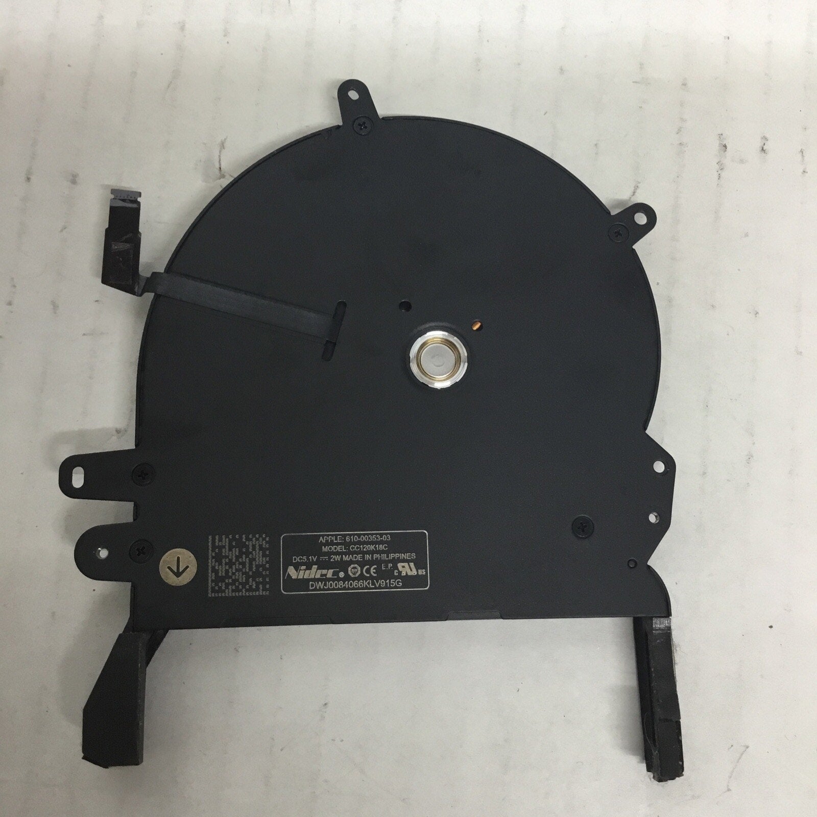 USED Left CPU Fan 610-00353-03 CC120K18C for Apple Macbook Pro 16" A2141 2019