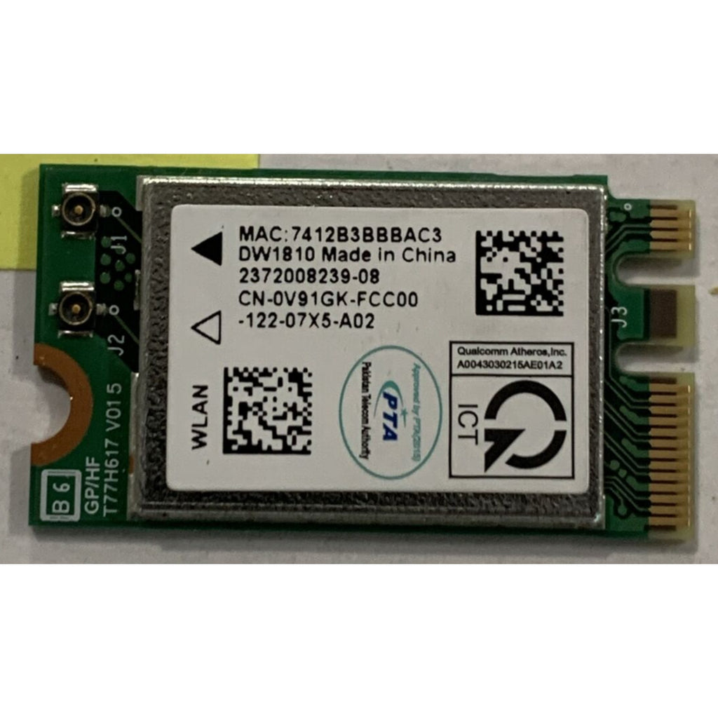 Dell DW1810 Inspiron QUALCOMM Wireless WiFi BT NGFF M.2 Combo Card V91GK 0V91GK