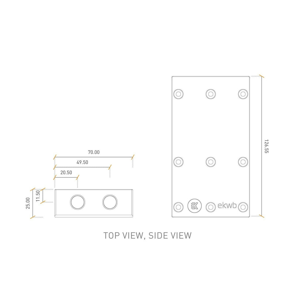 EKWB EK-FC Terminal X3 S (Type II) - Plexi