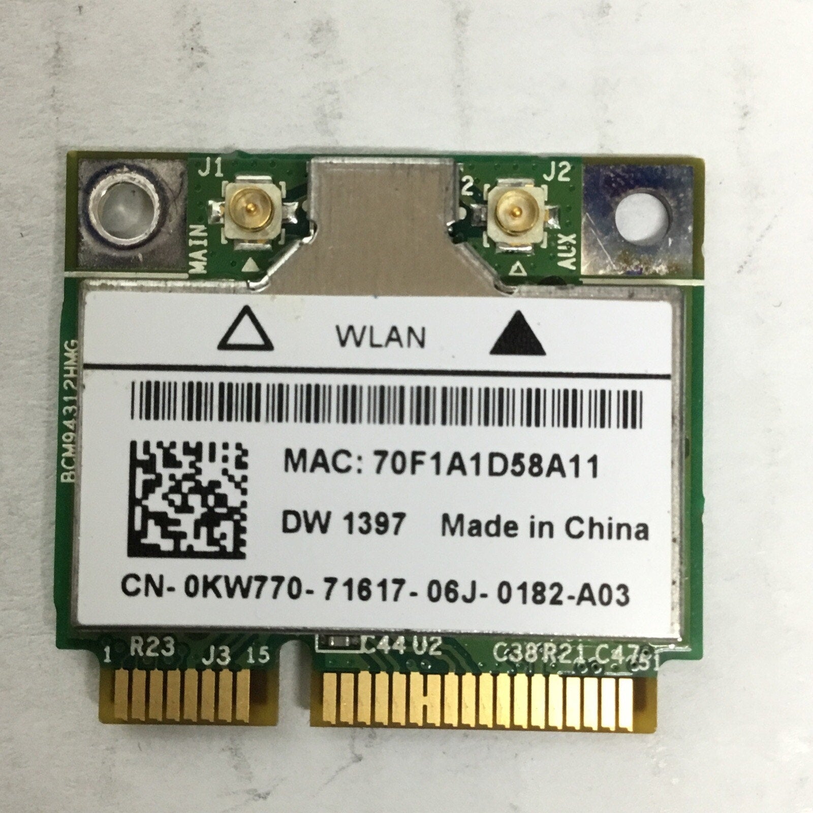 Dell Inspiron 1440 1520 1750 1737 Wireless Wifi Card 0KW770 Broadcom BCM94312HMG