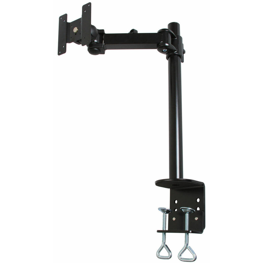 MonMount Single LCD Monitor Arm - 2 Points of Articulation - Up to 27 Inch LCD