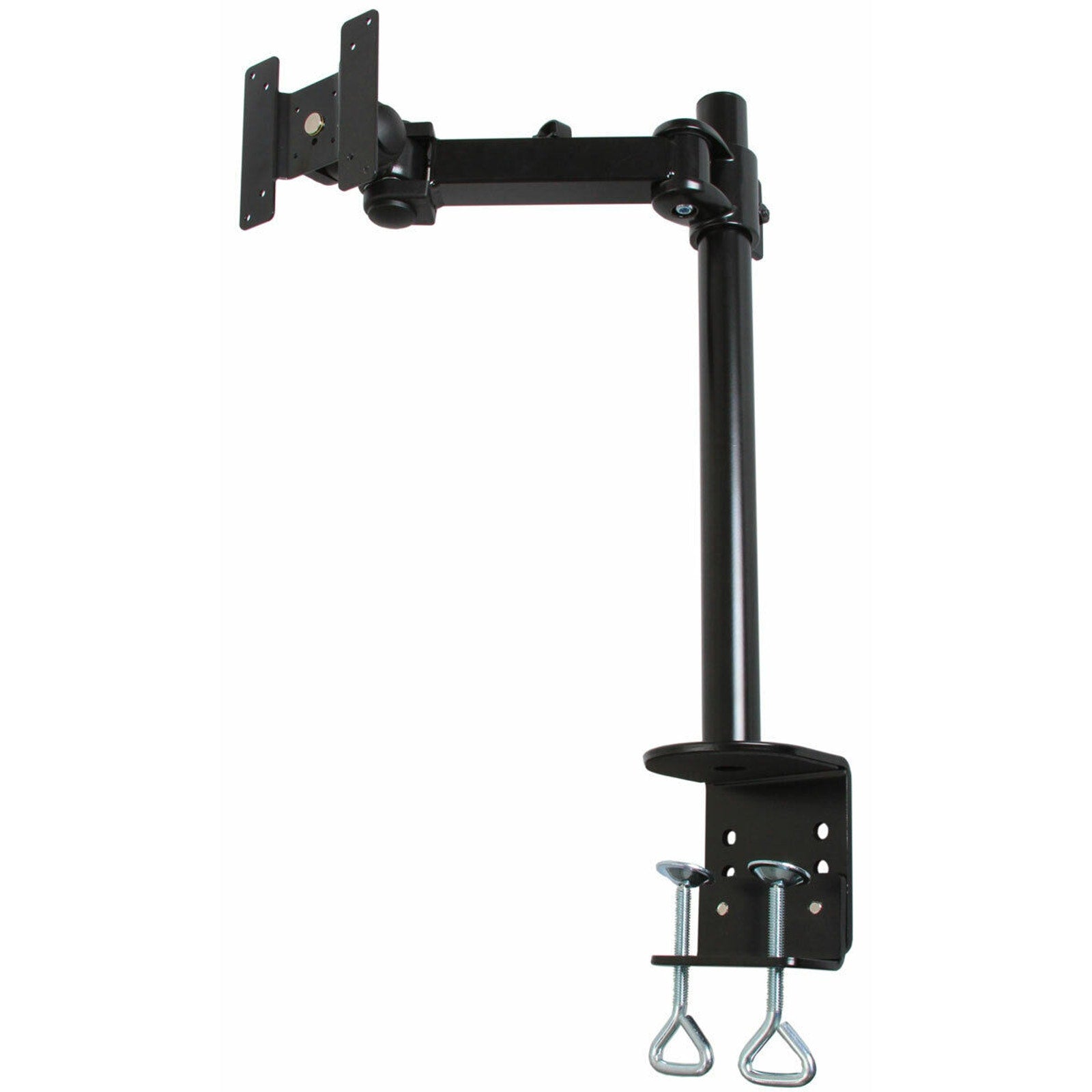 MonMount Single LCD Monitor Arm - 2 Points of Articulation - Up to 27 Inch LCD