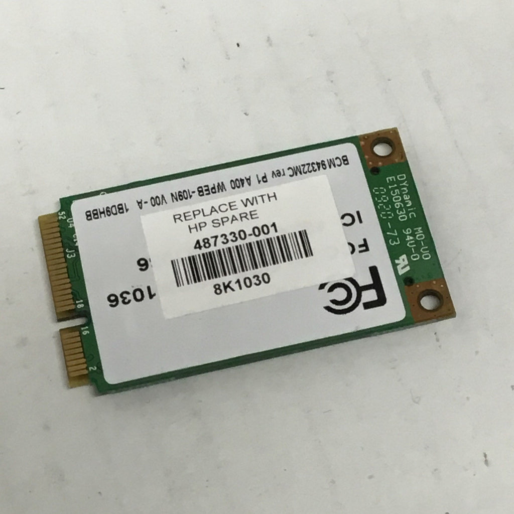 HP 487330-001 Broadcom BCM94322MC Dual-Band 802.11n PCIe Wifi WPEB-109N