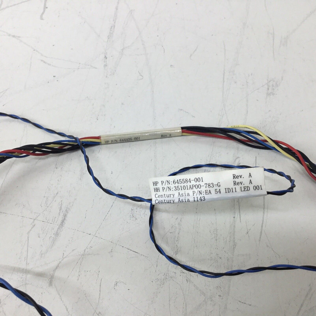 HP 645584-001 644425-001 Power Button Panel with Motherboard Cable