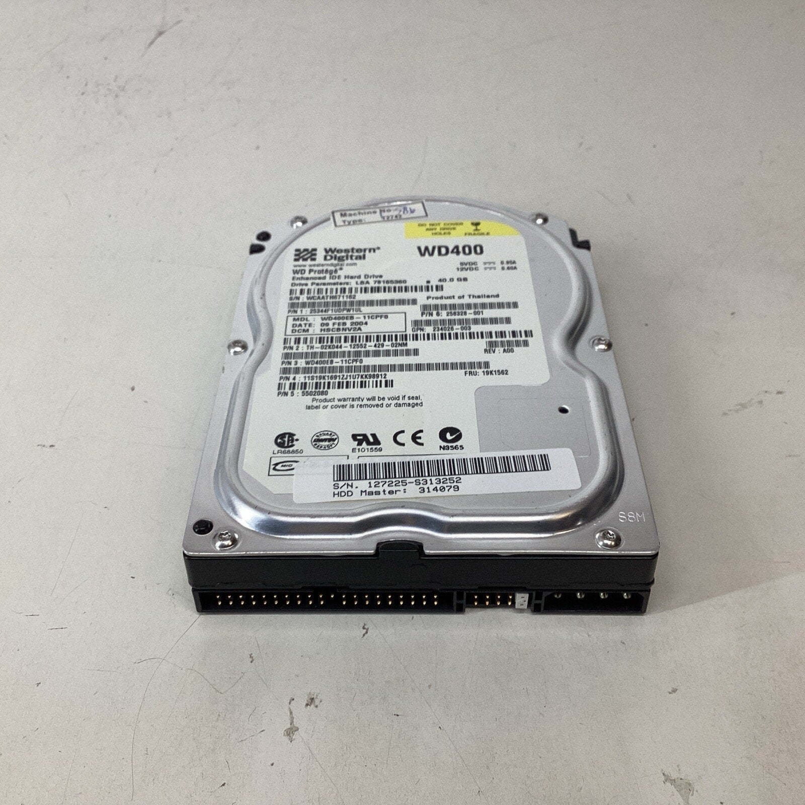 Western Digital Protege WD400 40GB 5400 RPM 3.5" HDD WD400EB-11CPF0 - For Parts
