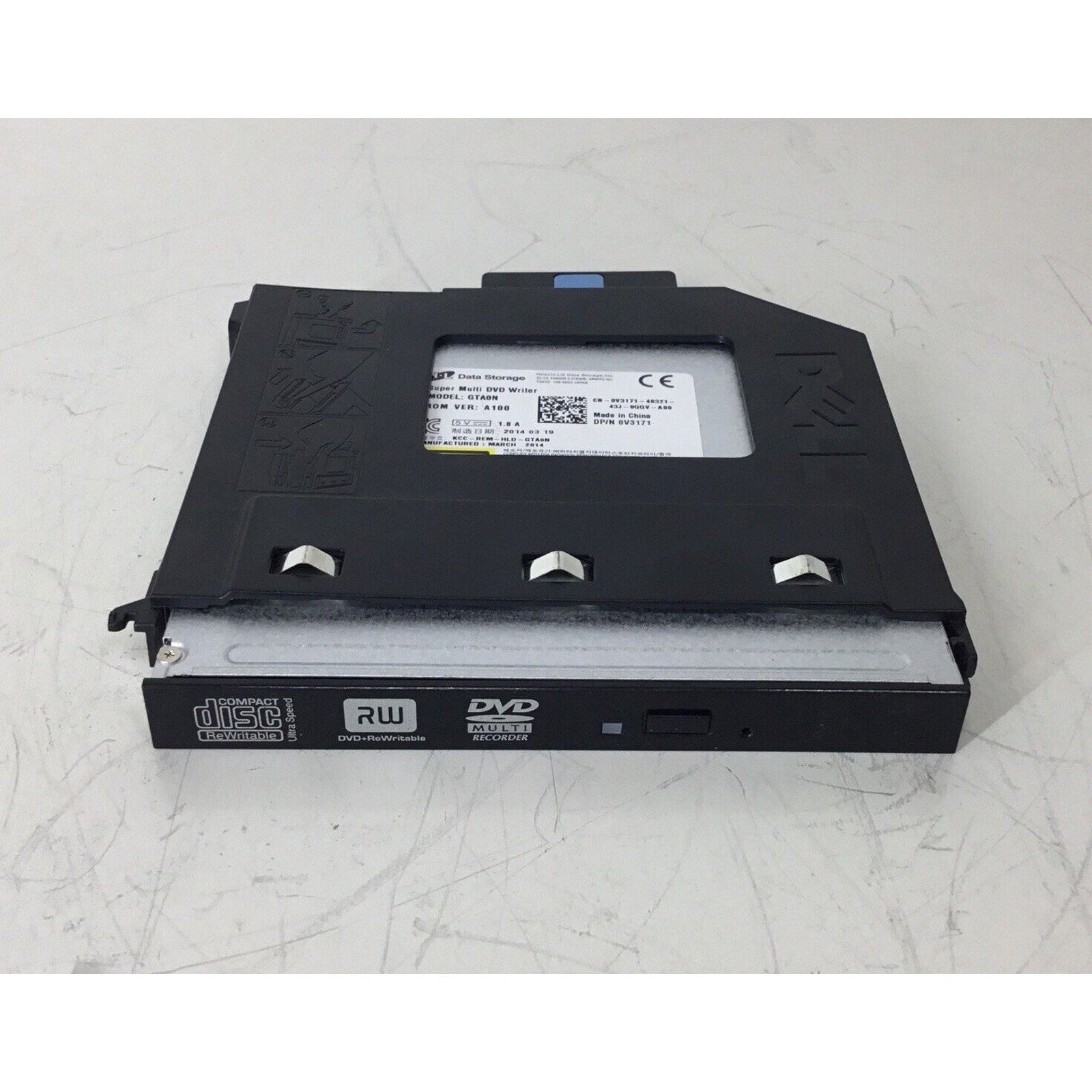 Dell Super Multi DVD Writer Drive w/Caddy Model GTA0N V3171 0V3171 CN-0V3171