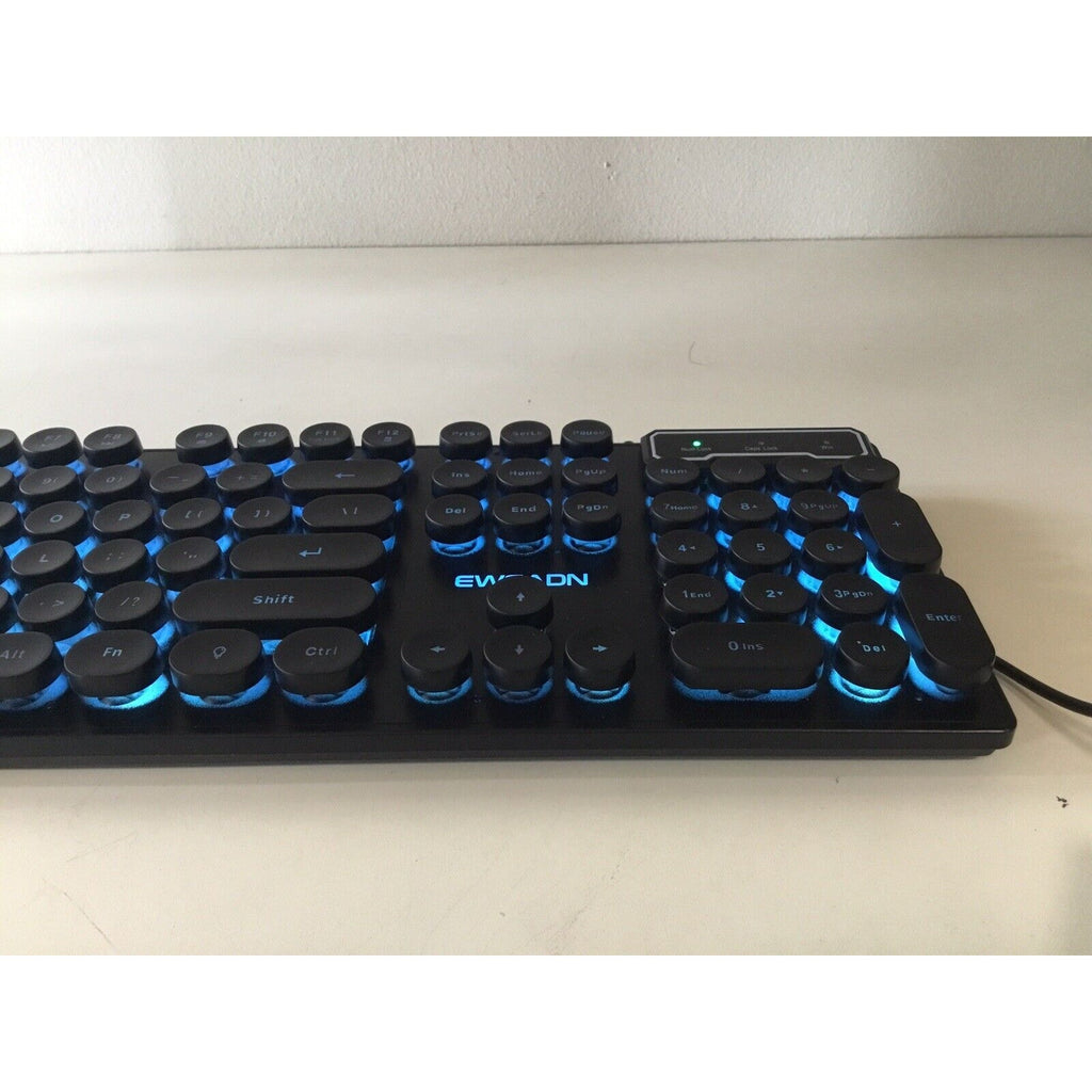 EWEADN GX330 Pro Black Light Up Keyboard Wired