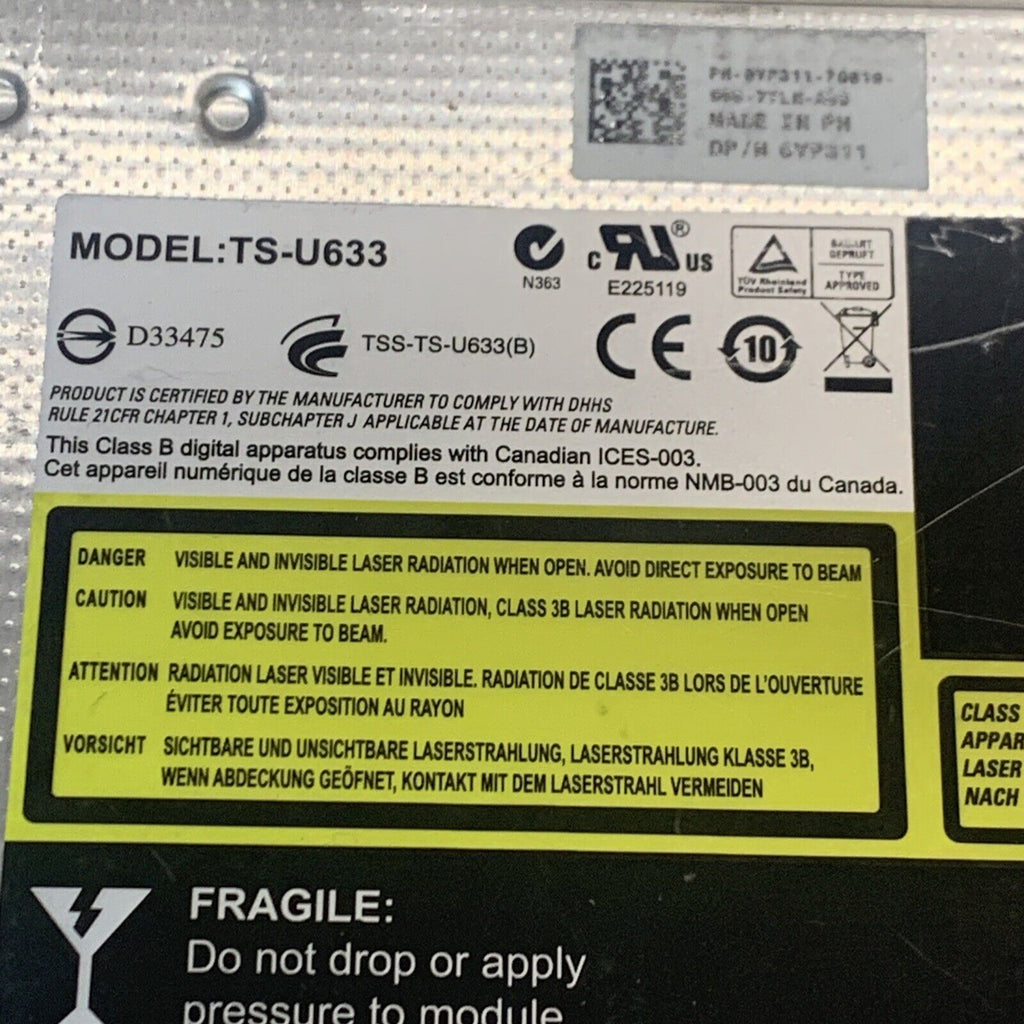Dell Latitude E6400 E6500 Multi DVD Rewritable Drive TS-U633 YP311 0YP311