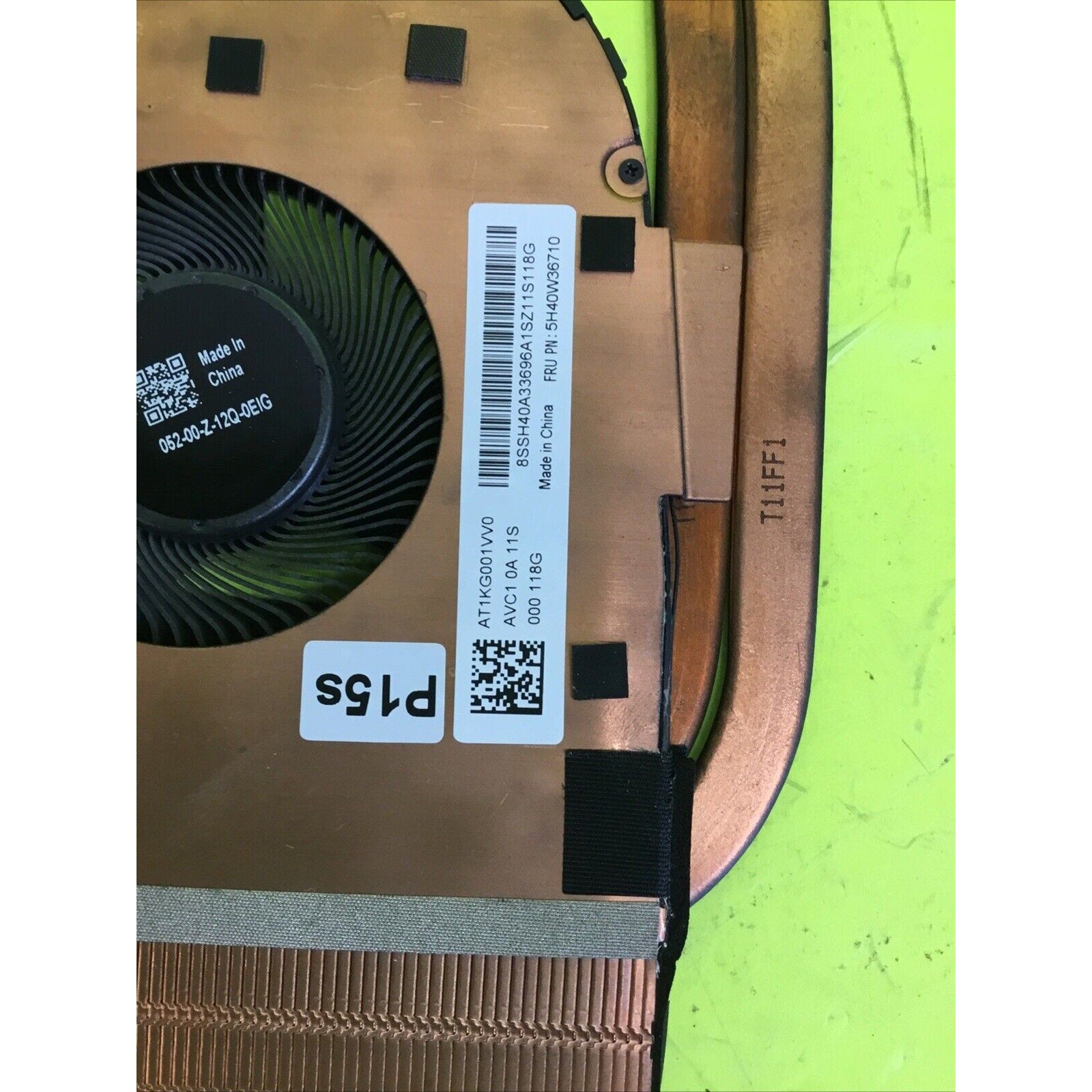 Lenovo ThinkPad P15S Gen 1 CPU Cooling Fan Heatsink 5H40W36711