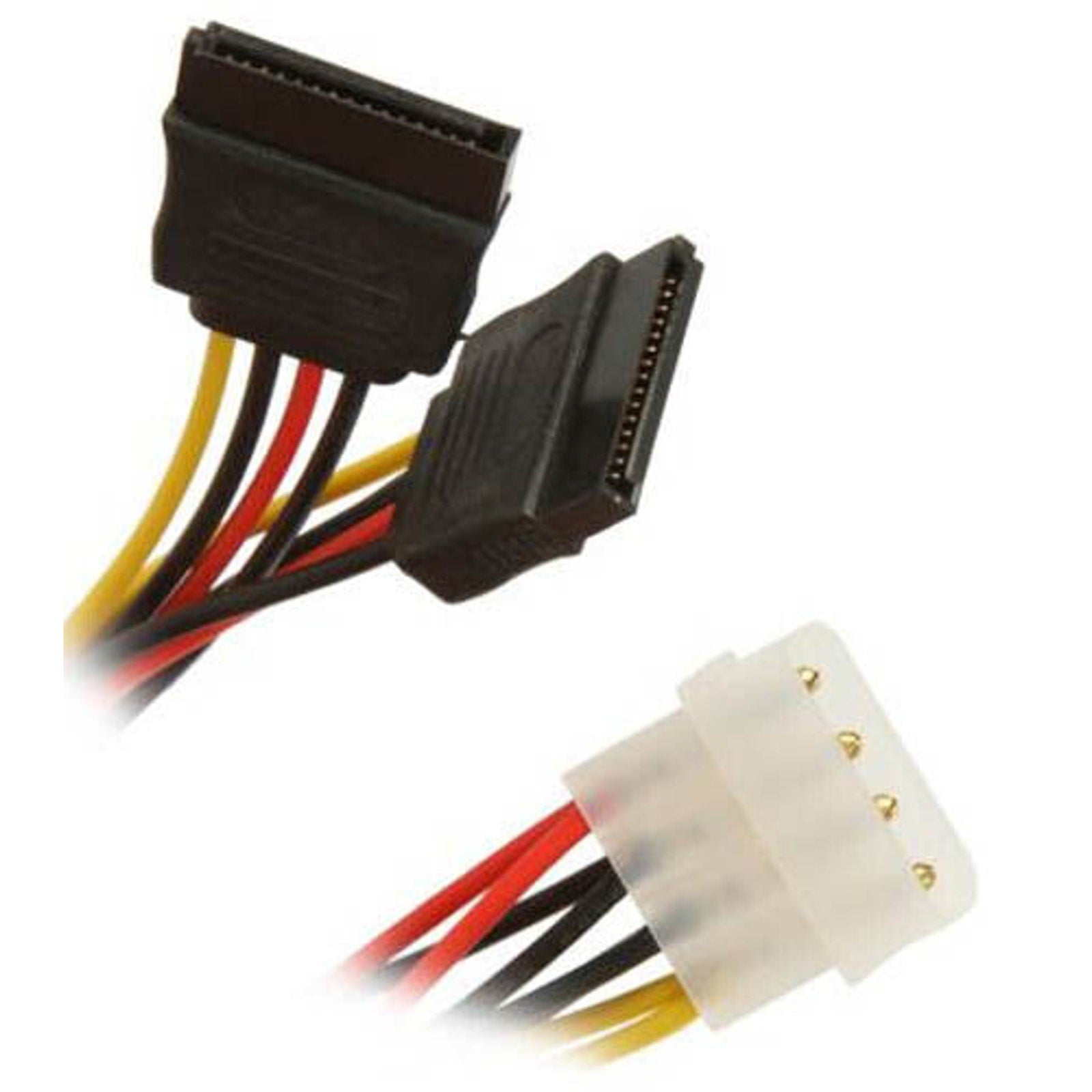 Syba SY-CAB40007 5.5" Male 4-Pin LP4 to 2x SATA Power Cable