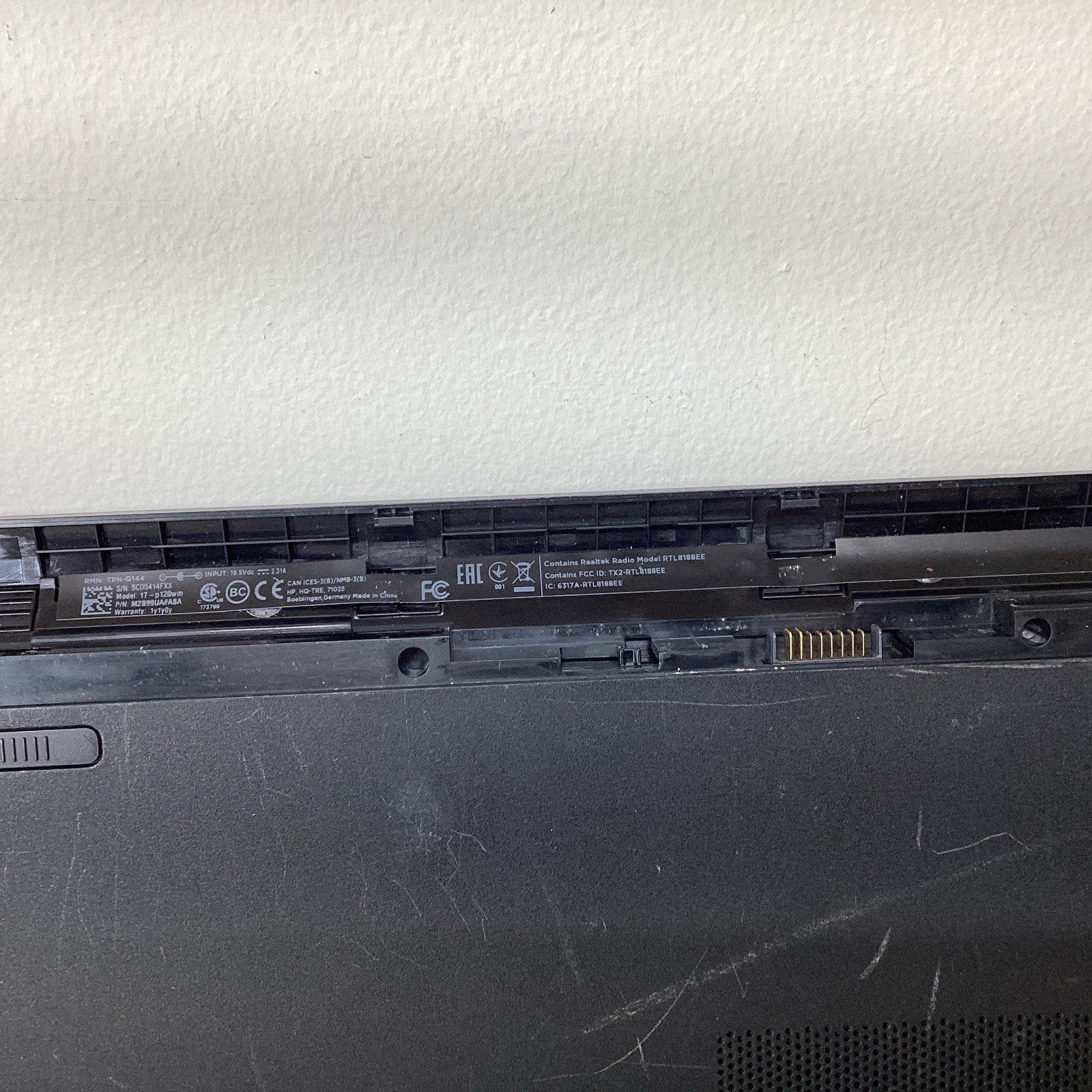 HP Notebook 17-p120wm 17.3" Laptop Intel Core i5 Missing Parts Read - For Parts