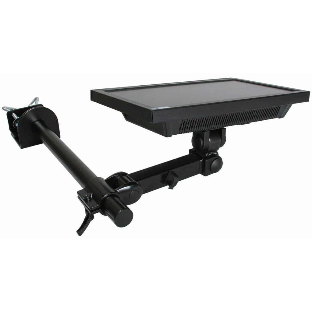 MonMount Single LCD Monitor Arm - 2 Points of Articulation - Up to 27 Inch LCD