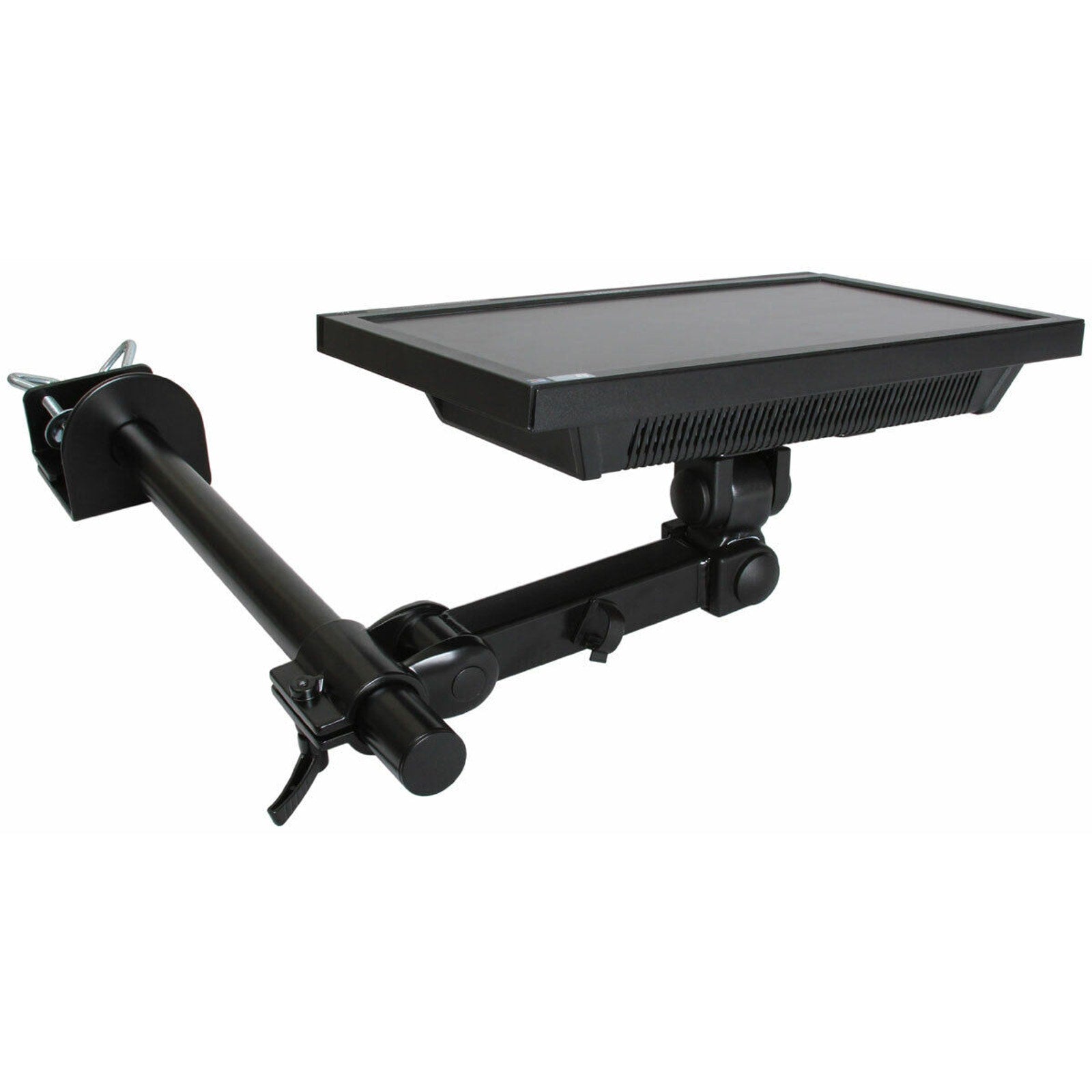 MonMount Single LCD Monitor Arm - 2 Points of Articulation - Up to 27 Inch LCD