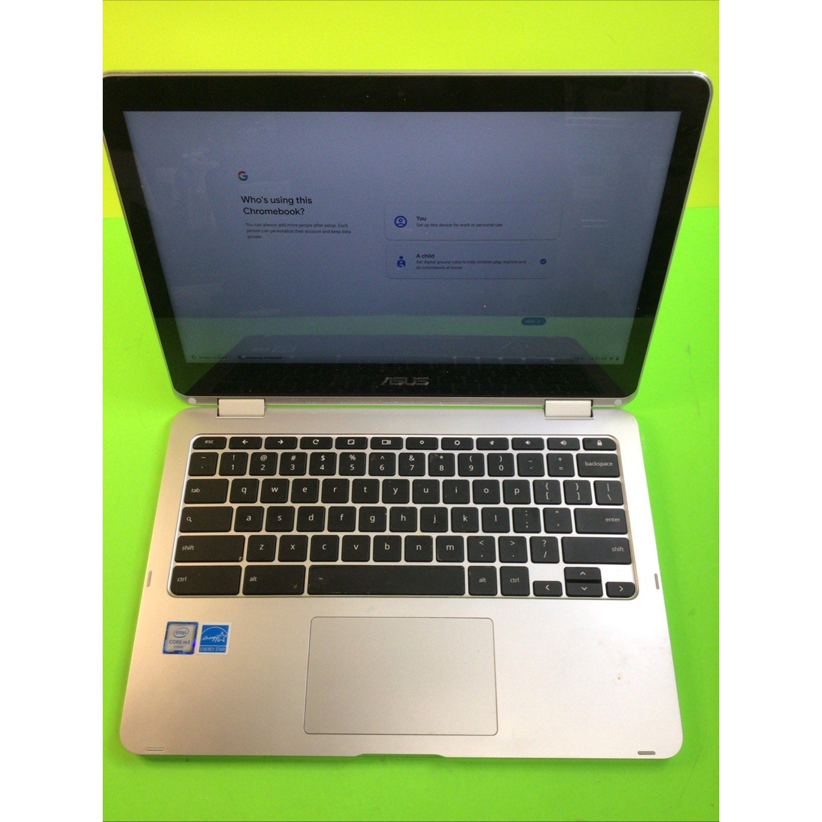 ASUS CHROMEBOOK FLIP C302C INTEL CORE M3 PROCESSOR, 4GB RAM, 64GB HDD TOUCH