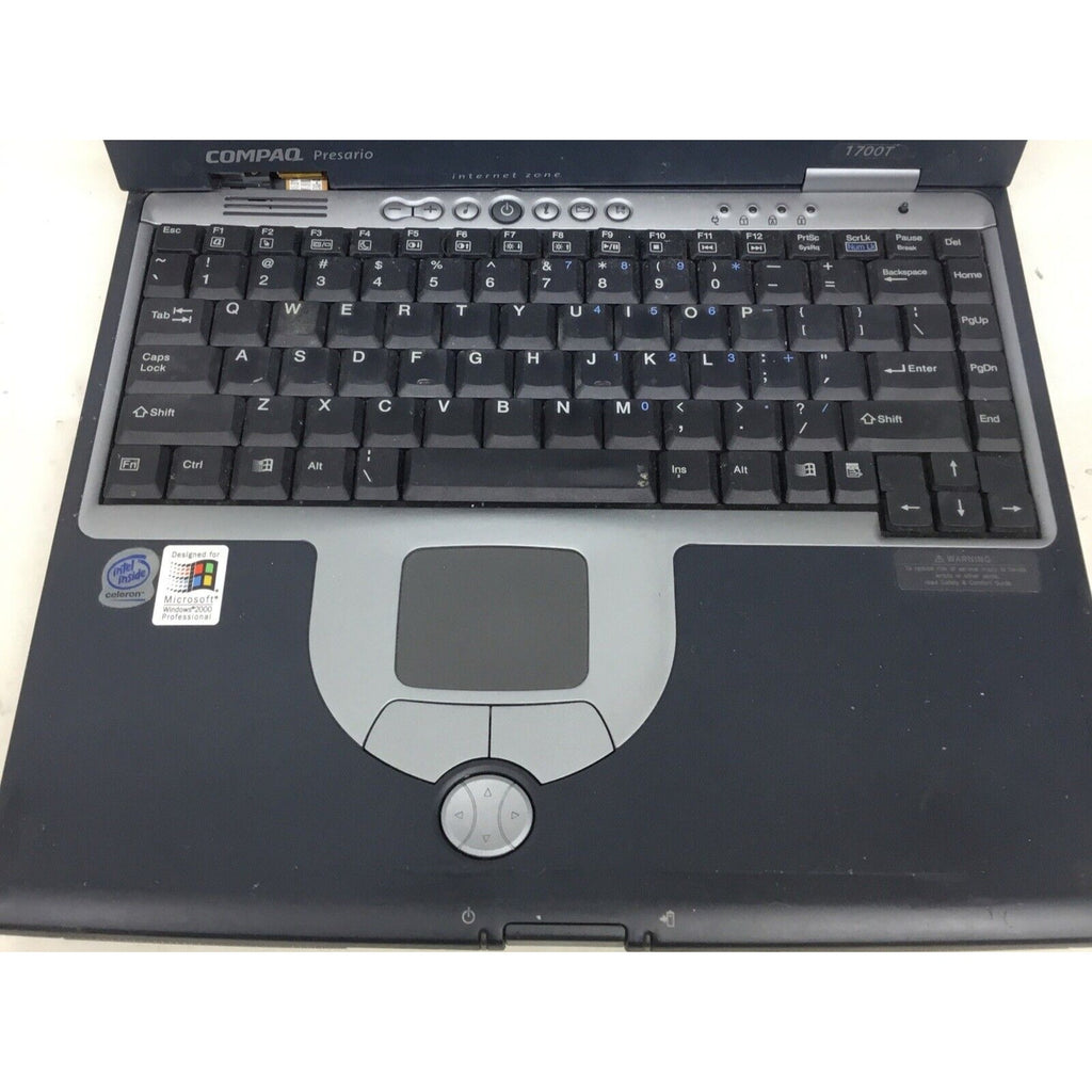 READ Parts Only Compaq Presario 1700T Celeron / No Adapter / No HDD / No Memory