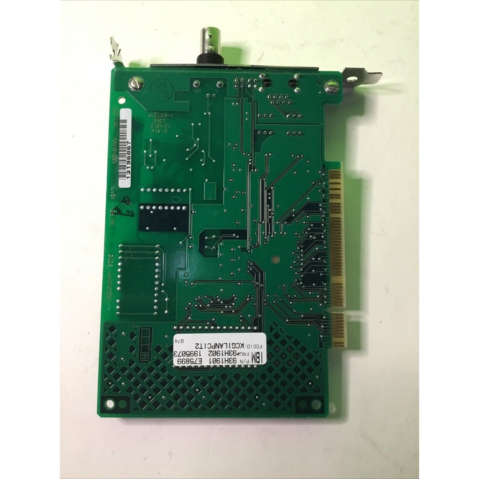 IBM 93H1901 10Mbps Type 8 PCI Ethernet BNC RJ-45 Adapter