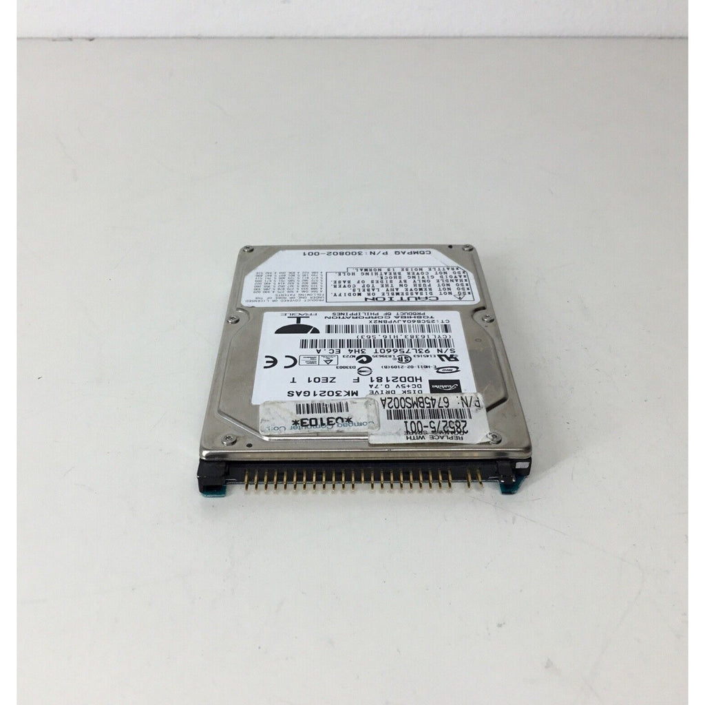 Toshiba MK3021GAS HDD2181 30 GB 2.5 " Laptop Hard Drive - For Parts