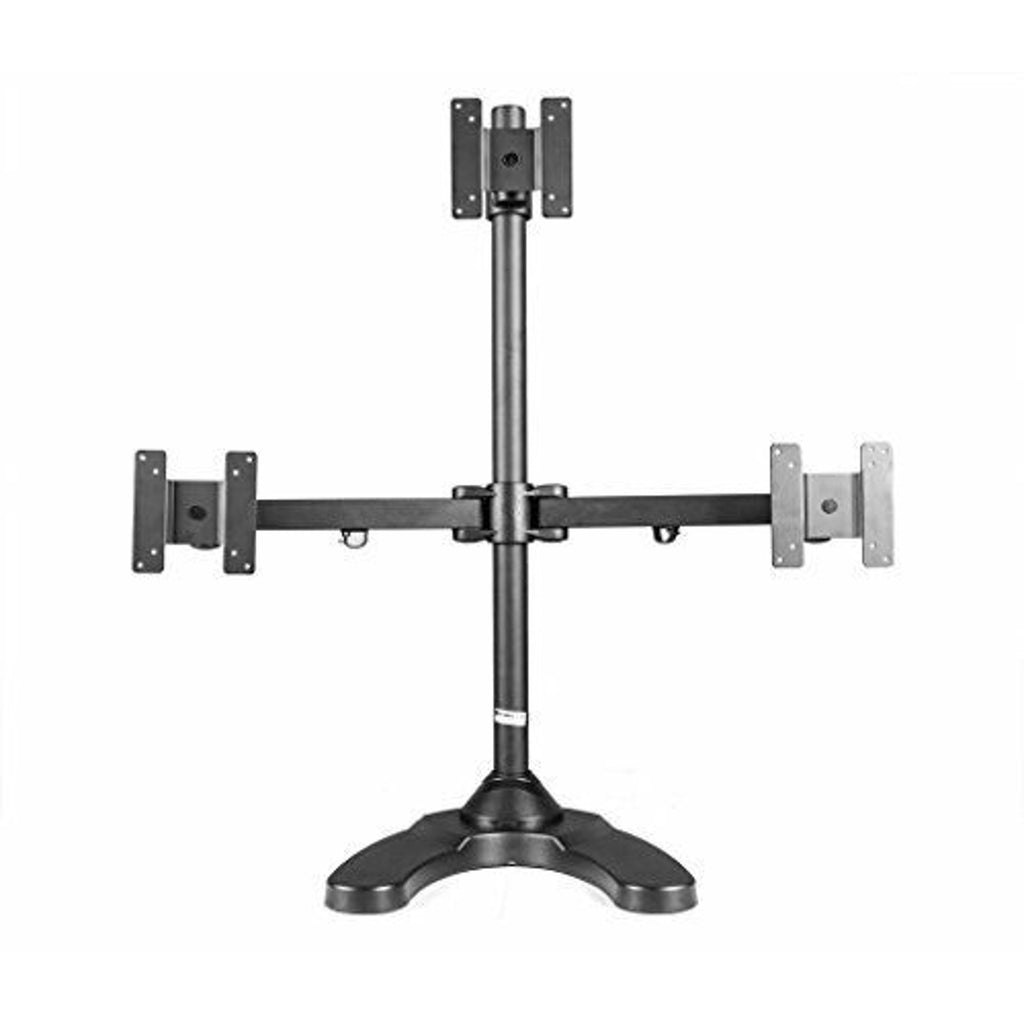 MonMount Triple LCD Monitor Stand - Freestanding - Triangle Orientation