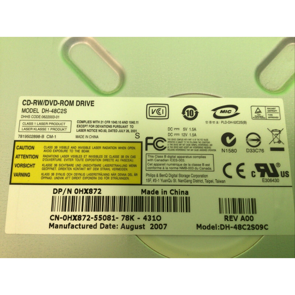 Dell HX872 DVD±RW SATA Optical Drive DVD Writer DH-48C2S HX872