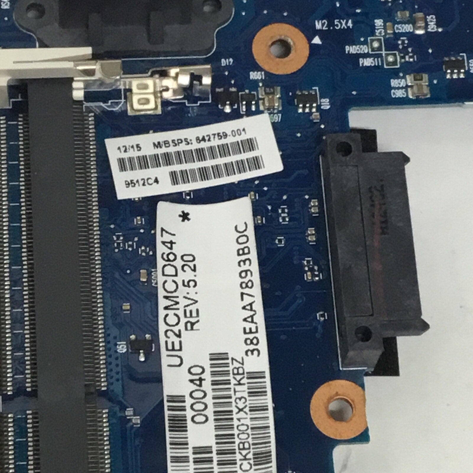 Intel Socket G2 Motherboard - HP EliteBook 8460P - 642759-001 - Parts