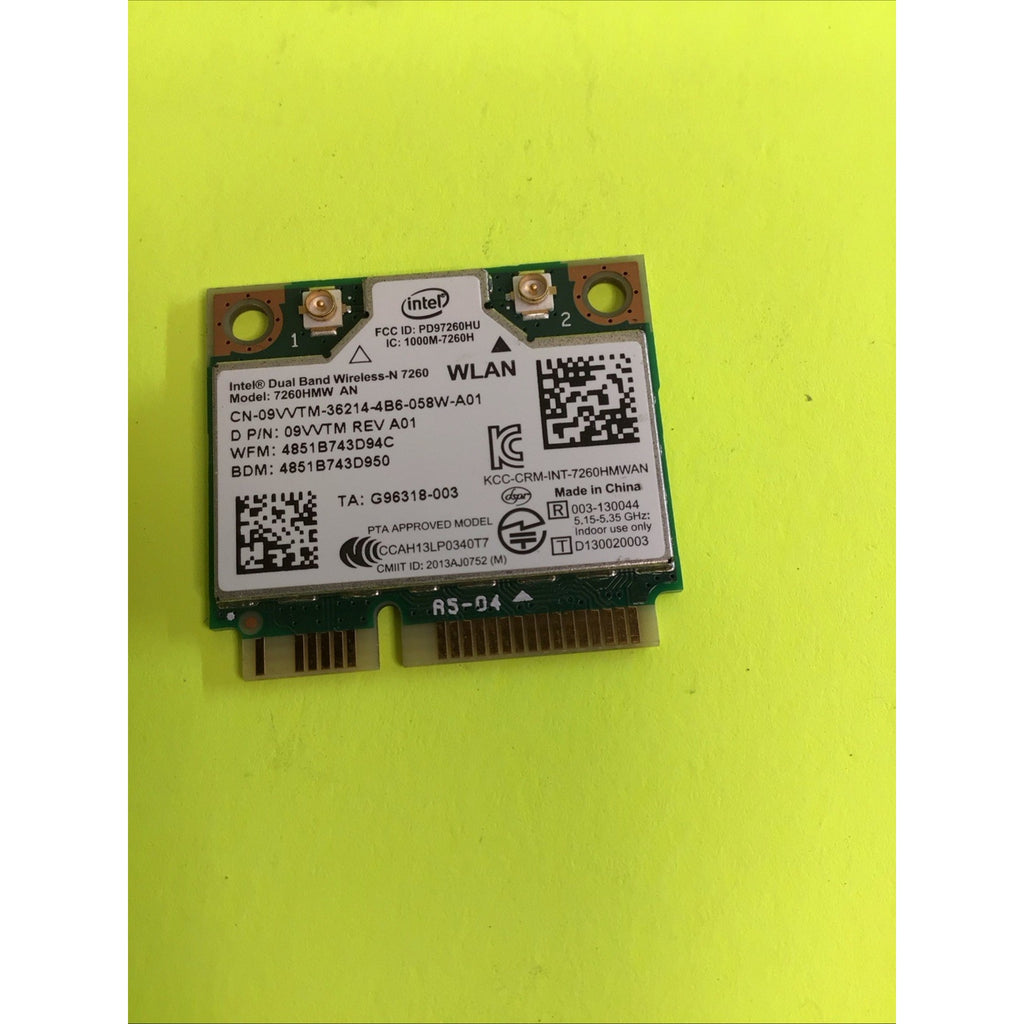 Dell Inspiron 7437 14" Laptop Wireless WIFI Card 7260HMW 09VVTM