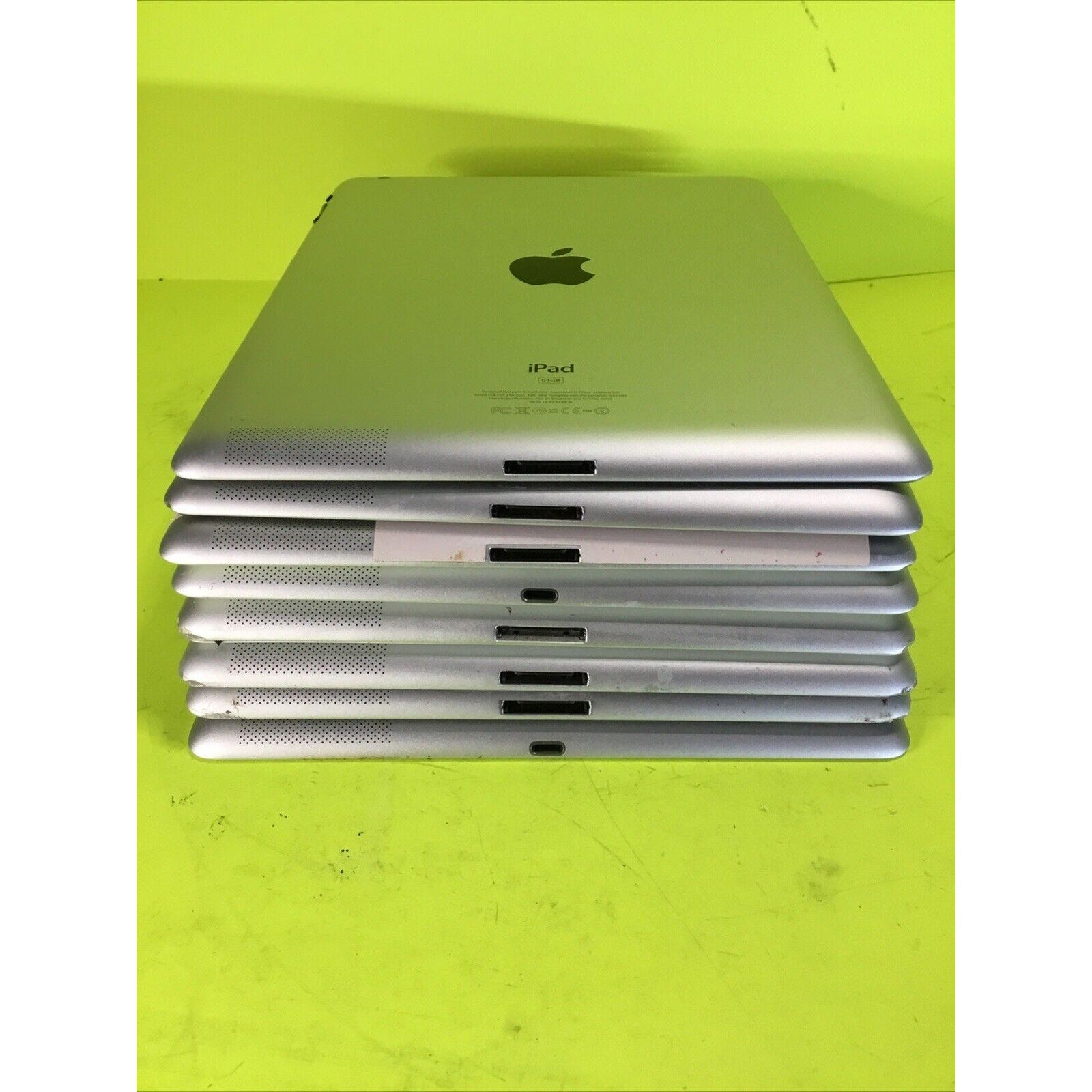 Lot of 8 Vintage iPad 3/4 FOR PARTS GOLD RECOVERY or RARE EARTH RECOVERY