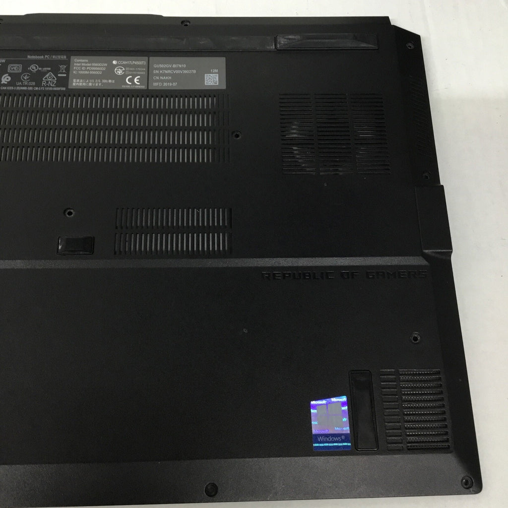 Asus ROG Zephyrus M 15.6" GU502GV-BI7N10 OEM Laptop Bottom Case 13NR0241AP0101