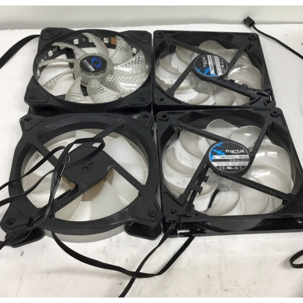 LOT OF 4 USED 120 MM CASE FANS (Multibrand)