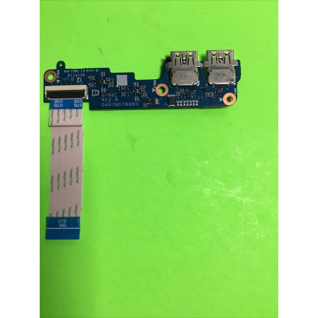 HP Pavilion 15.6” 15-cs3153cl OEM Laptop Dual USB Port Board w/Cable DAG7BDTB8B0