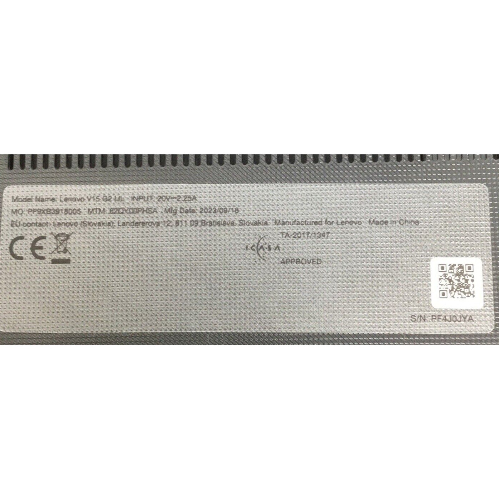 LENOVO 82QY00PHSA V15 G2 IJL 15.6" FHD N4500 1.1GHz Intel UHD Graphics 16GB RAM