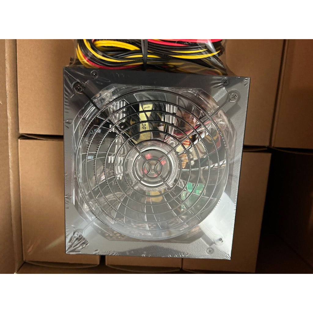 Lot of 8x PSU 550W ATX Gamer Power Supply Green LED SATA 12V PCI-E