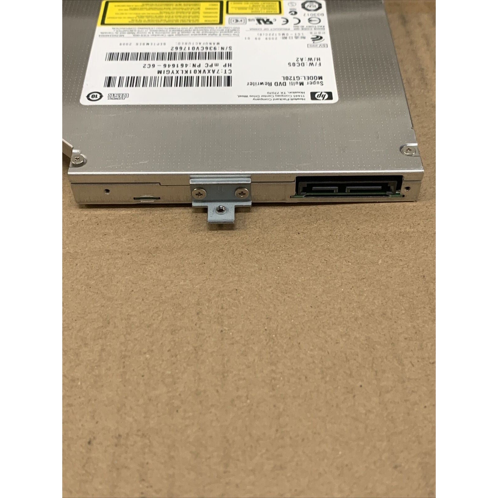 HP Pavilion DV4 DVD-RW GT20L DVD Rewriter No Bezel 486262-001 461646-6C2