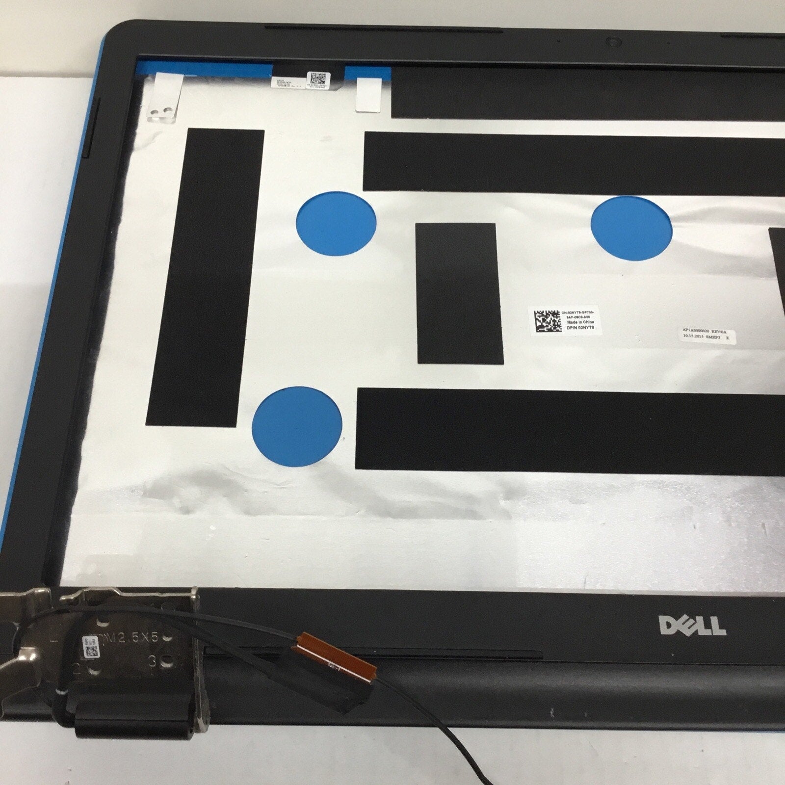 Dell Inspiron 5758 5759 5755 Blue 17.3" LCD Back Cover - 2NYT9 02NYT9