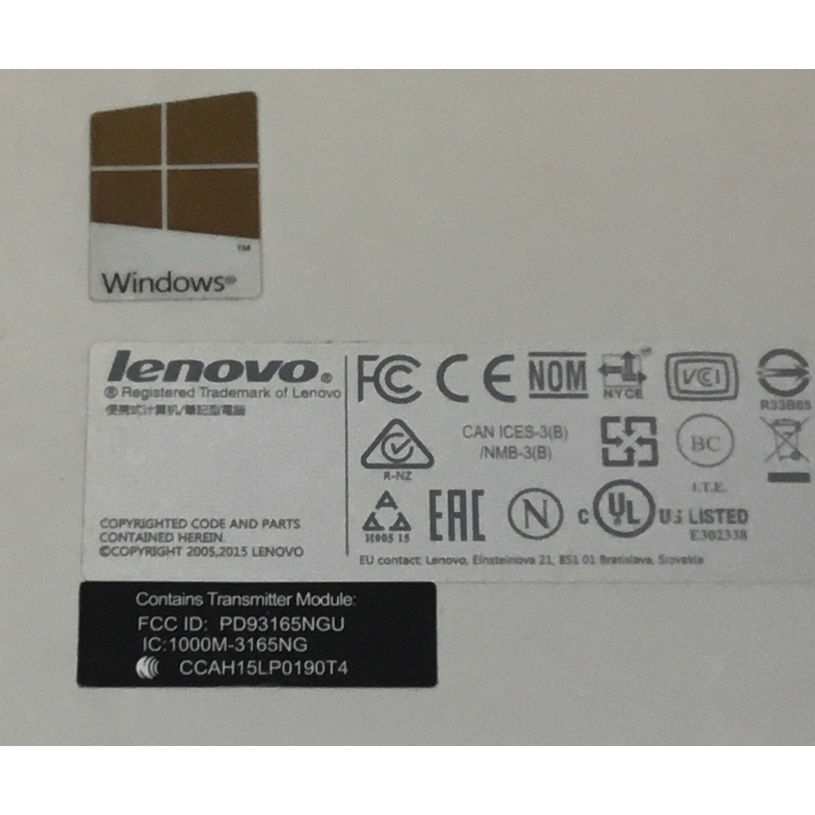 Lenovo Yoga 700-11ISK 11.6" Bottom Case Base Cover AP19O000340