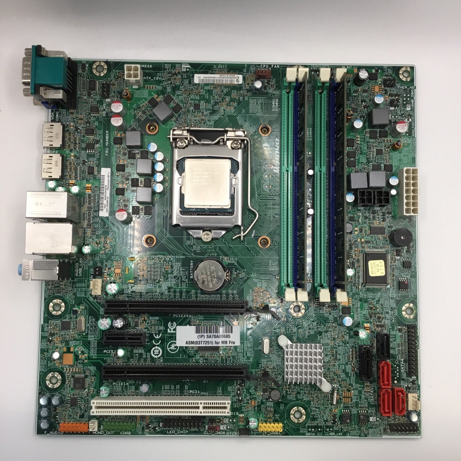 Lenovo ThinkCentre M93, LGA 1150 DDR3 Desktop Motherboard + i5-4670 + 8GB RAM