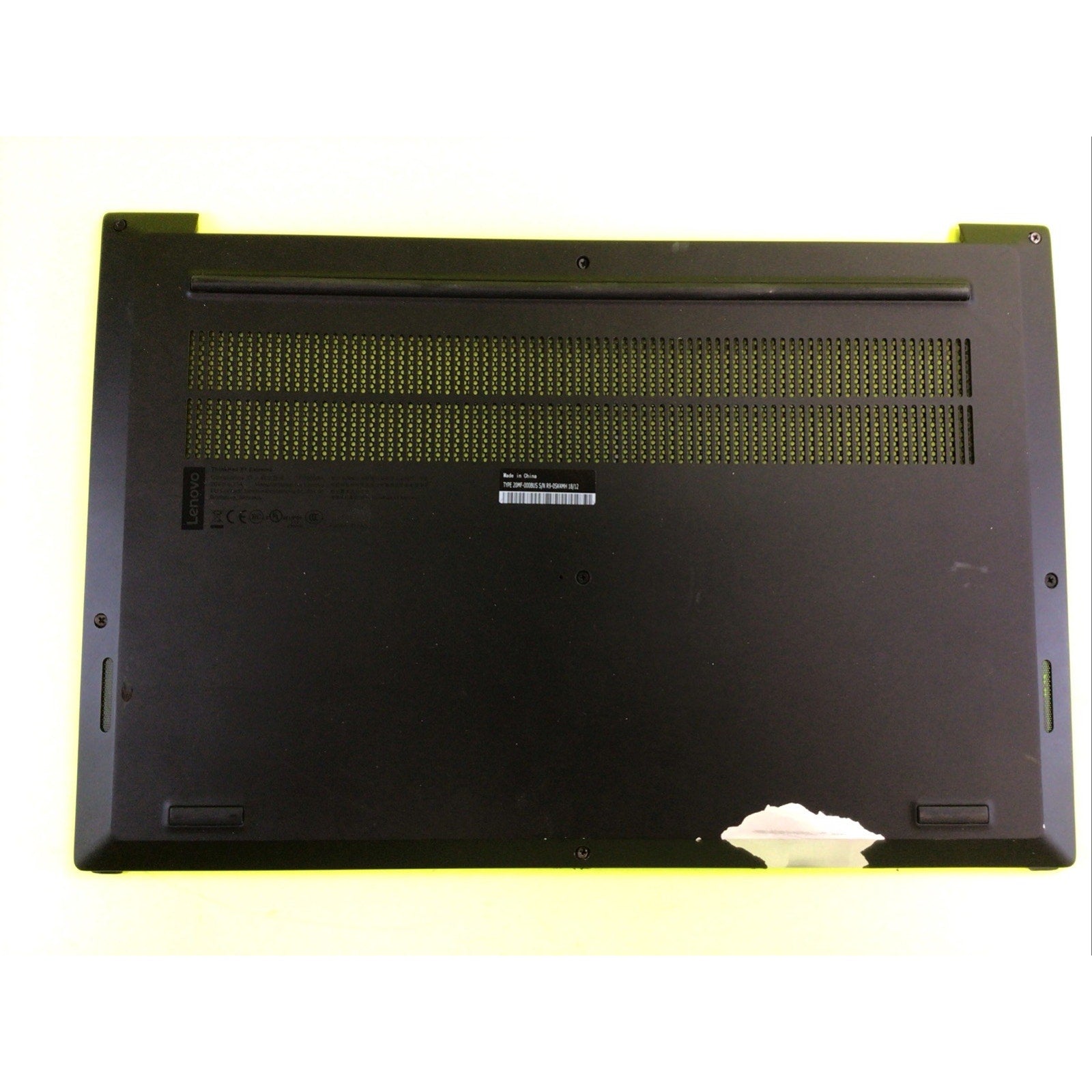 Lenovo ThinkPad X1 Extreme 15.6" Bottom Cover FOR PARTS or RECYCLE 01YU722